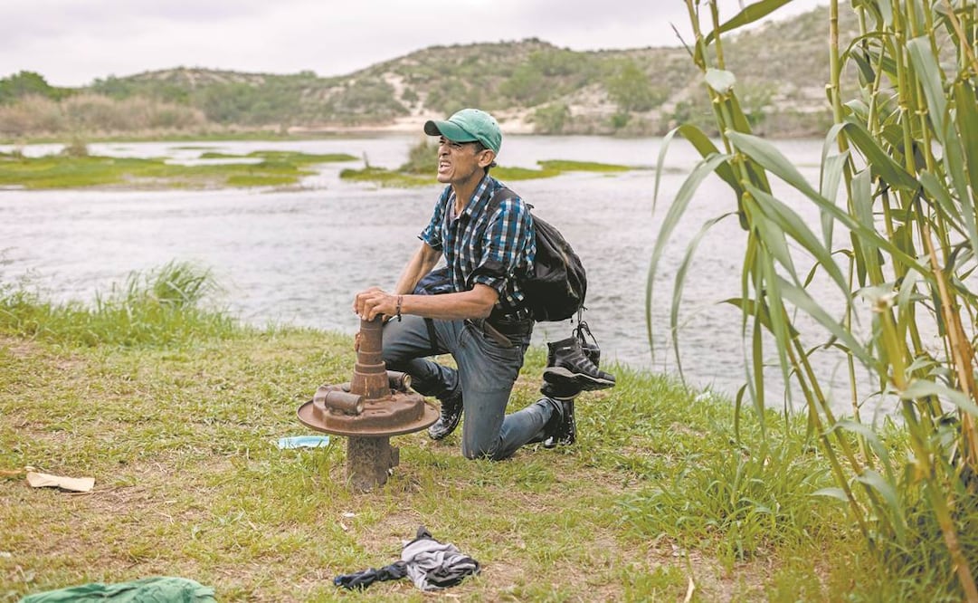 Un hondureño al llegar a Del Río, Texas. El presidente de Estados Unidos ha propuesto facilitar la entrada al país a trabajadores calificados y agrícolas. Foto: John Moore. AFP