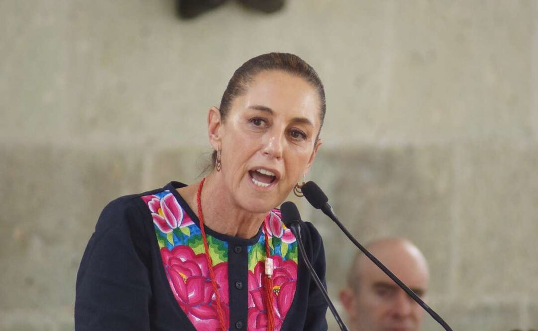 Claudia Sheinbaum en Guelatao, Oaxaca. Foto: Edwin Hernández/EL UNIVERSAL
