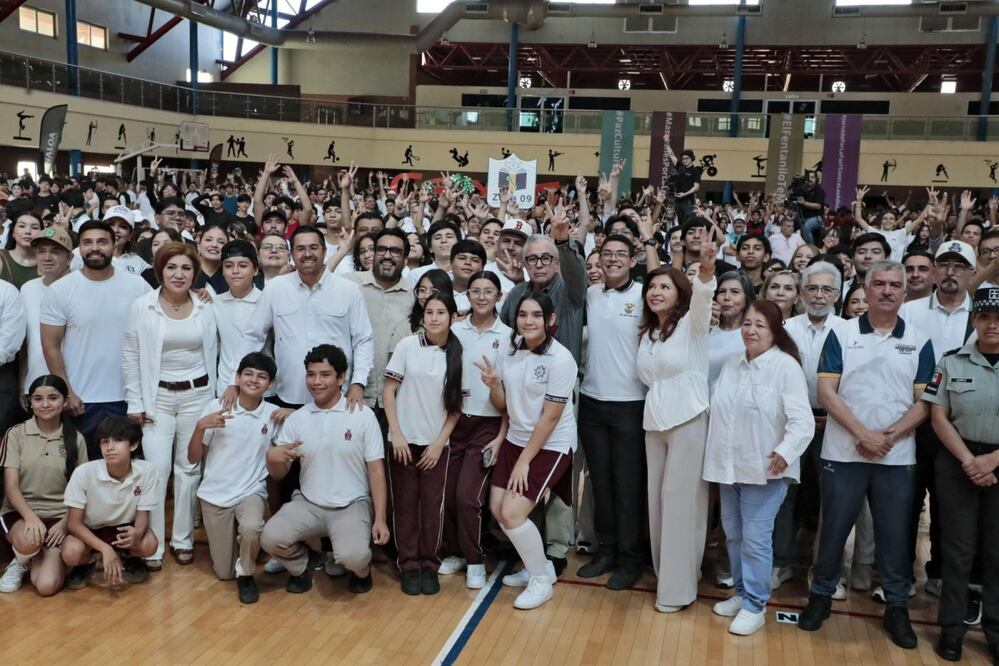El gobernador Rubén Rocha Moya arrancó la segunda Jornada Nacional por la Paz y contra las Adicciones en Sinaloa. Foto: Especial