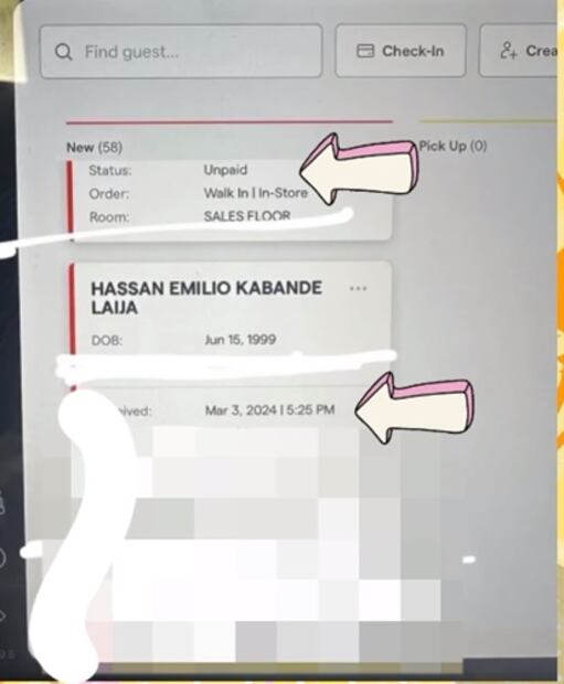 Este es el recibo que exhibió la tienda y que está a nombre del cantante mexicano. Foto: Instagram Chamonic