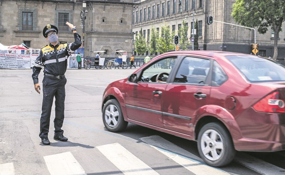 El primer cuadro de la capital estará resguardado por 100 efectivos de la policía auxiliar y 153 de tránsito. Foto: Archivo/EL UNIVERSAL