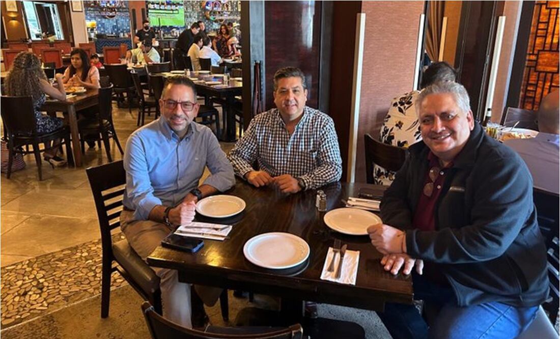 Francisco García Cabeza de Vaca, Javier Lozano y Guadalupe Acosta Naranjo. Foto: Tomada de X