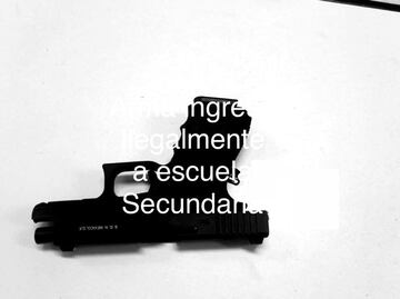 Dan de alta a menor que se disparó al ingresar con arma a secundaria en Iztapalapa