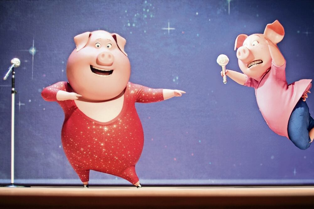 La cantante interpreta a Rosita, una cerdita que sueña con estar en la obra (AP)