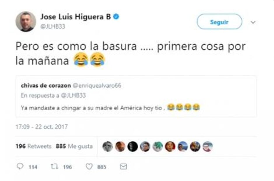 Higuera demuestra que piensa en América cada mañana
