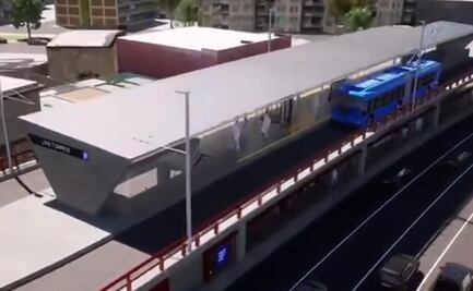 Con video animado, Sheinbaum anuncia inauguración de Trolebús Elevado sobre Eje 8 