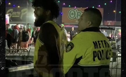 Estrella de los Cowboys de Dallas es esposado en un festival de música