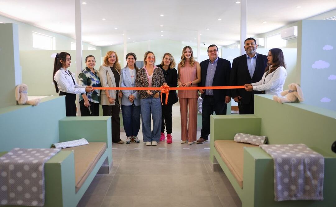 Mariana Rodríguez inaugura Espacio de Maternidad en el Centro de Reinserción Social Femenil, en Escobedo. Foto: Especial
