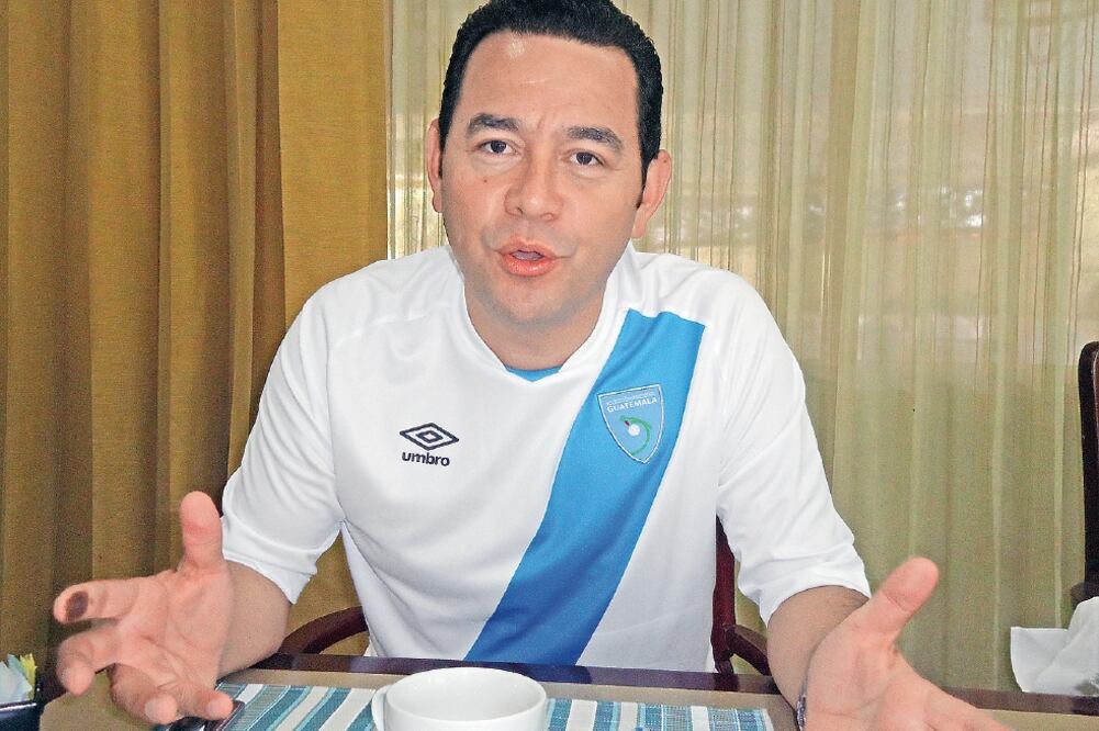 Jimmy Morales, candidato a la presidencia de Guatemala por el Frente de Convergencia Nacional (JOSÉ MELÉNDEZ. EL UNIVERSAL)