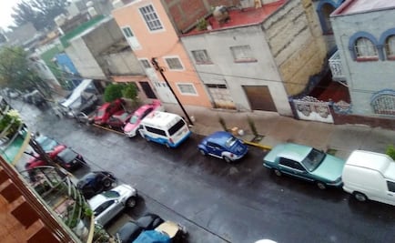 Reportan lluvia en diferentes zonas del DF