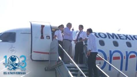 Dan clases de historia durante vuelo de AMLO a Manzanillo 