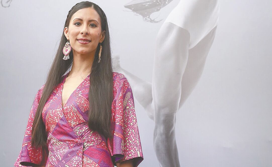 Elisa Carrillo, ayer en la conferencia de prensa, en el Auditorio Nacional. / DIEGO SIMÓN SÁNCHEZ. EL UNIVERSAL