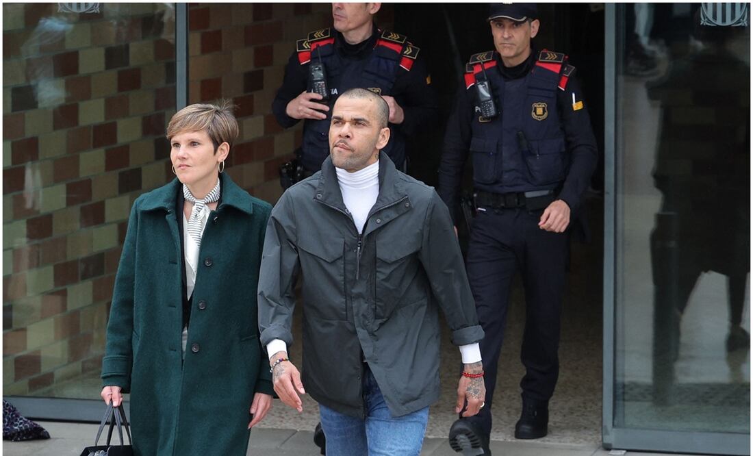 Dani Alves abandona la prisión FOTO: AP