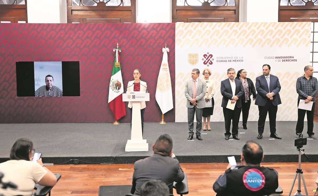 En conferencia, la jefa de Gobierno explicó que la captura de la banda se logró gracias a la denuncia de padres de familia. 