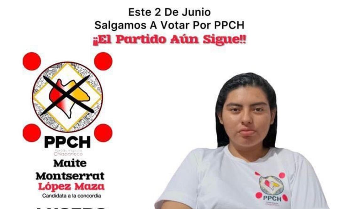 El Partido Popular Chiapaneco pidió la sustitución de Lucero Esmeralda López Maza por Maite Monserrat López Maza, para el ayuntamiento de La Concordia. Foto: especial