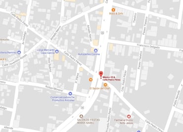 Mapa. Lugar del incendio en predio de Edomex