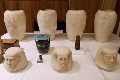 España devolvió a Egipto 36 piezas arqueológicas robadas 