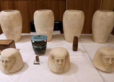 España devolvió a Egipto 36 piezas arqueológicas robadas
