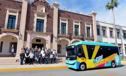 Presentan 11 autobuses eléctricos para estudiantes de la Universidad de Sonora; darán traslados gratuitos y seguros
