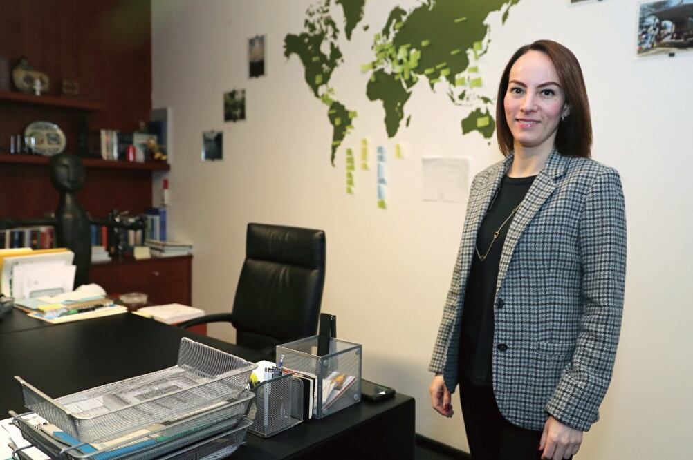 Gabriela Cuevas Barrón, senadora del PAN y presidenta de la Unión Interparlamentaria. Foto: LUCÍA GODÍNEZ