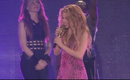 Shakira y el emotivo momento con Piqué y sus hijos en concierto