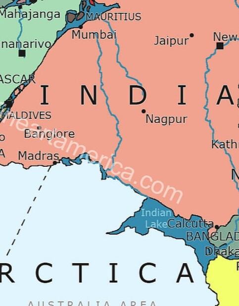 Dónde estarían los países si el mundo aún tuviera un solo continente