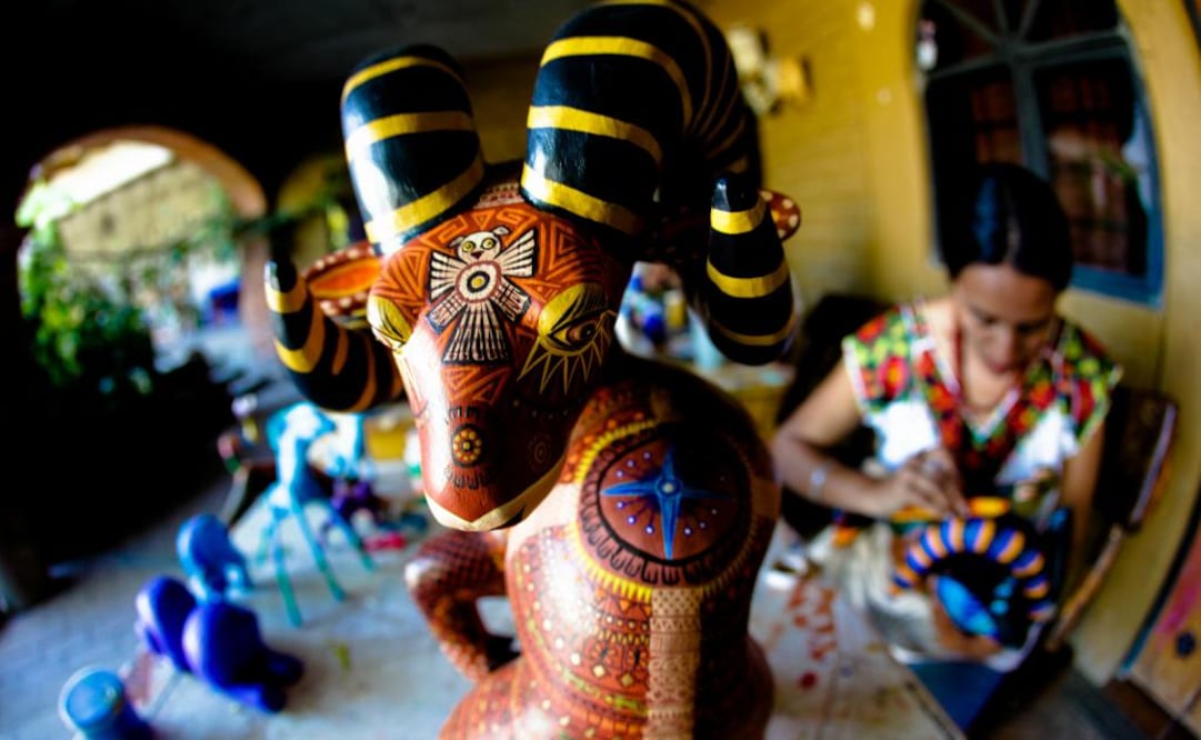 Colores y detalles en la "piel" de los extraños seres llamados alebrijes. (Foto: Yadín Xolalpa)