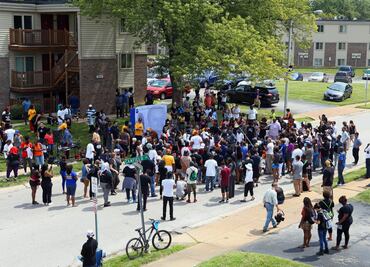 Reportan disparos durante protesta en Ferguson