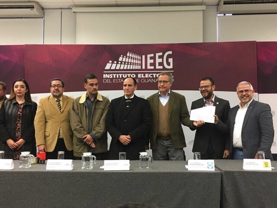 Partidos registran coaliciones para contender por gubernatura de Guanajuato