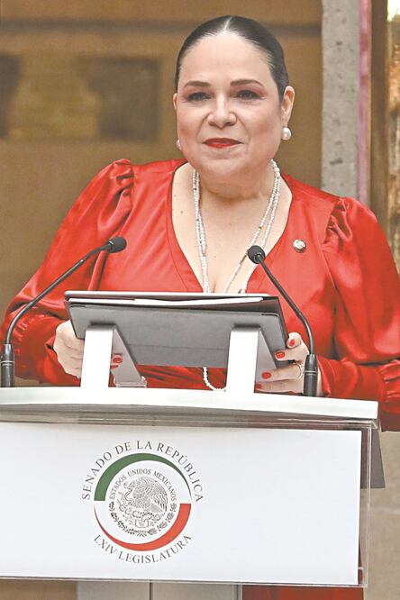 La senadora Mónica Fernández Balboa presentó el proyecto para quitar recursos a partidos ARCHIVO EL UNIVERSAL