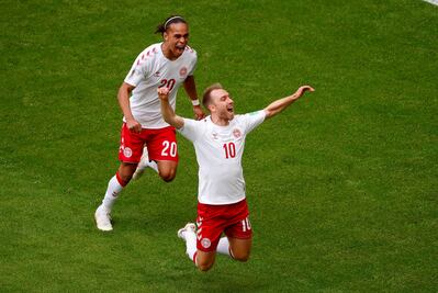 Gol de Eriksen frente a Australia
