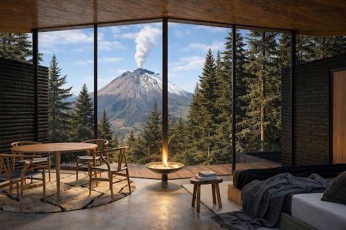 Wander Volcano: nuevas cabañas de diseño con vista al Popocatépetl