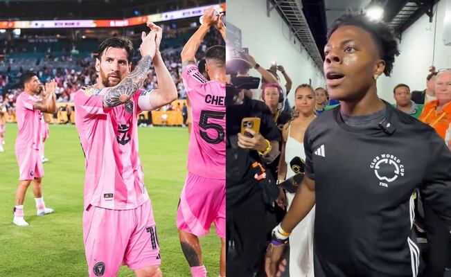 Lionel Messi ignoró a Speed en el debut del Inter de Miami en el Mundial de Clubes; el streamer compartió el video
