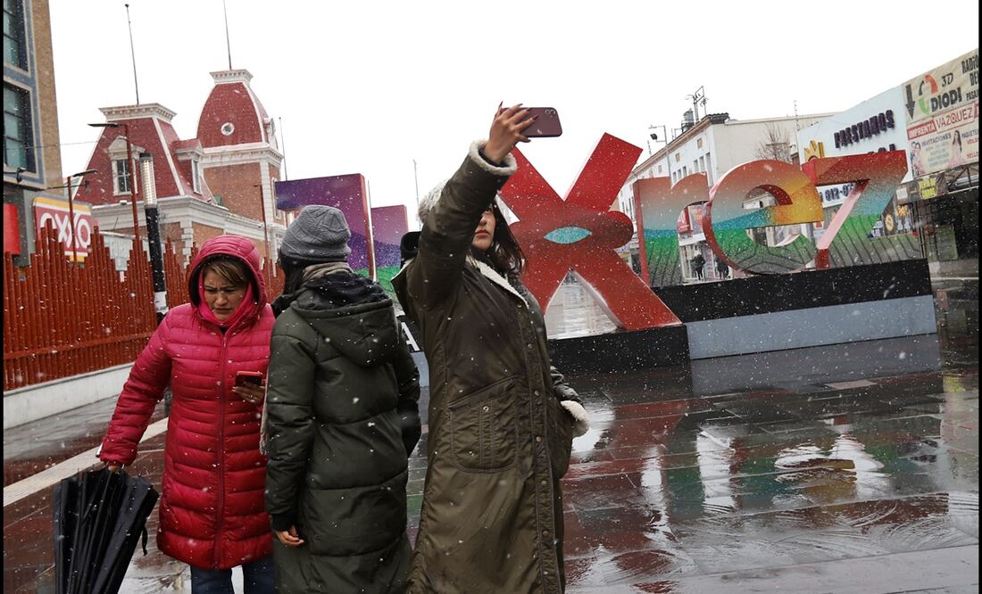 Cae primera nevada del año en Ciudad Juárez. Foto: Christian Torres/EL UNIVERSAL