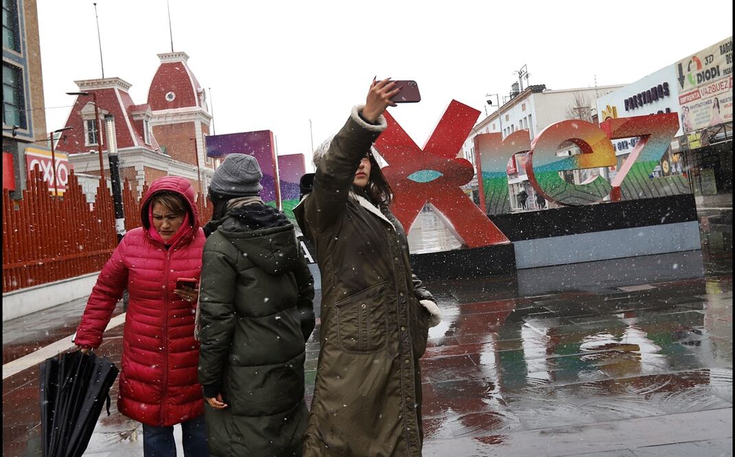 Cae primera nevada del año en Ciudad Juárez. Foto: Christian Torres/EL UNIVERSAL