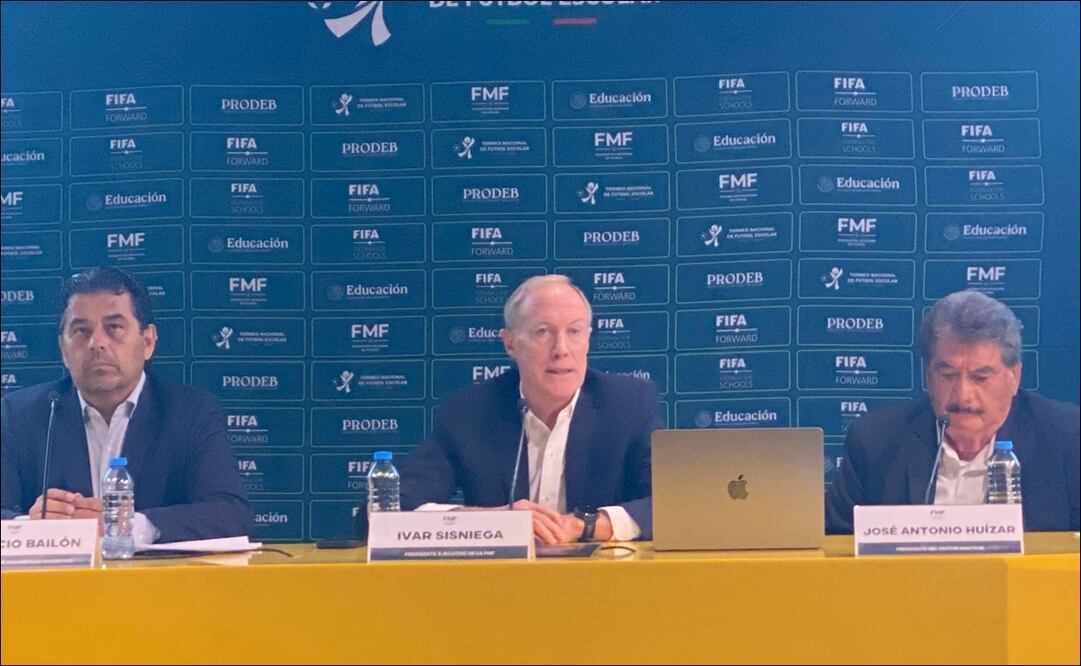Ivar Sisniega presentó el nuevo proyecto de la FMF / Foto: Nicolás Schiller Solti - EL UNIVERSAL Deportes