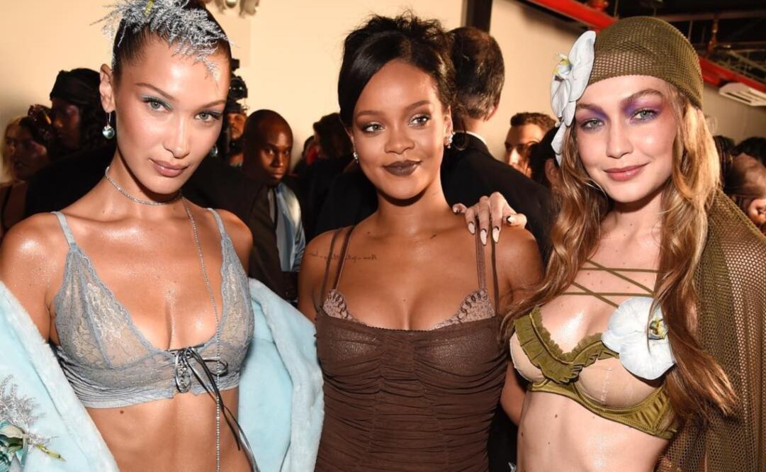 Celebridades como Gigi y Bella Hadid apuestan por llevar looks con bralettes, que aportan menos presión en el pecho. Foto: Instagram savagexfenty