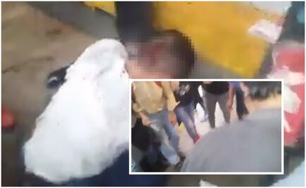Pasajeros golpean a hombre que presuntamente los asaltó en la México-Texcoco