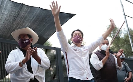 Permaneceré afuera de esta "cueva de ladrones" hasta que resuelvan candidaturas: Mario Delgado al llegar al INE