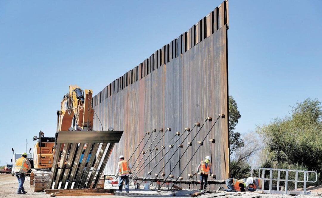 Trump claims the wall is paid for by Mexicans but he has yet to prove his claims - Photo: Matt York/AP