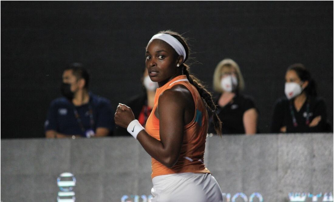 Sloane Stephens espera rival en la final del Abierto de Zapopan / FOTO: CORTESÍA