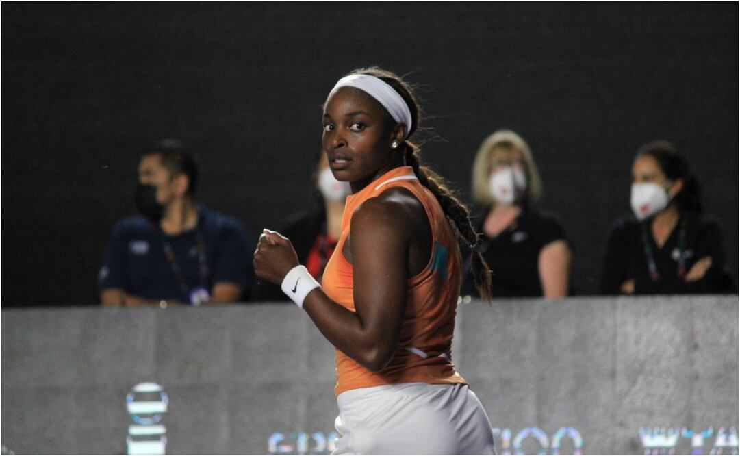 Sloane Stephens espera rival en la final del Abierto de Zapopan / FOTO: CORTESÍA
