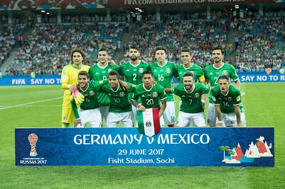 Las alineaciones de México y Alemania