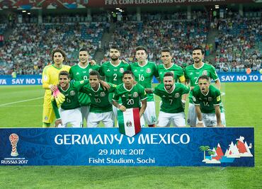 Las alineaciones de México y Alemania