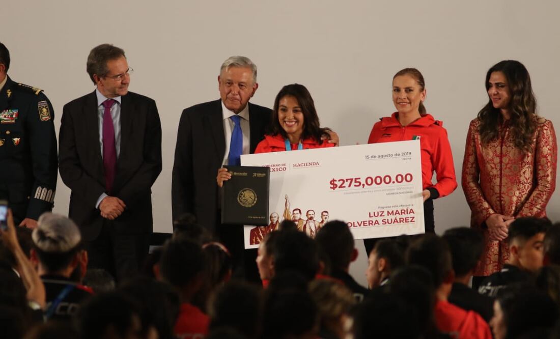 Entrega de cheques a ganadores de juegos panamericanos Lima Peru 2019 FOTO: CARLOS MEJIA/ EL UNIVERSAL