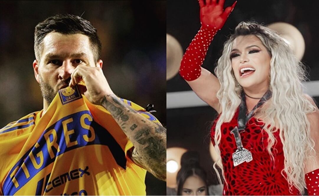 André-Pierre Gignac y Wendy Guevara - Foto: Especial