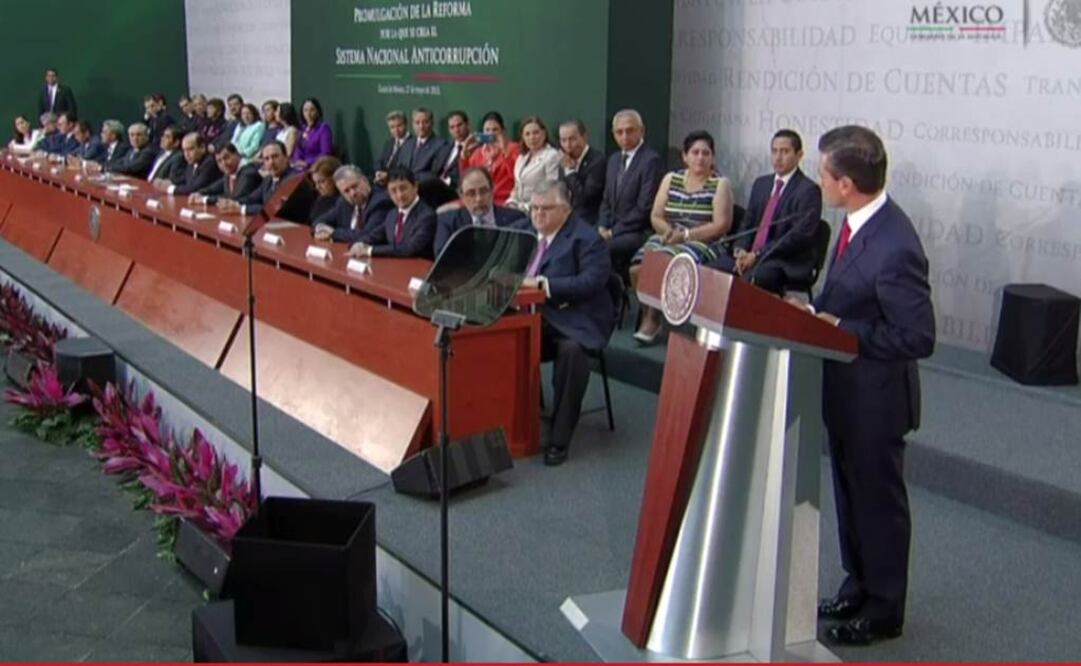 El Presidente Enrique Peña Nieto promulgó la reforma que da origen al Sistema Nacional Anticorrupción/Especial