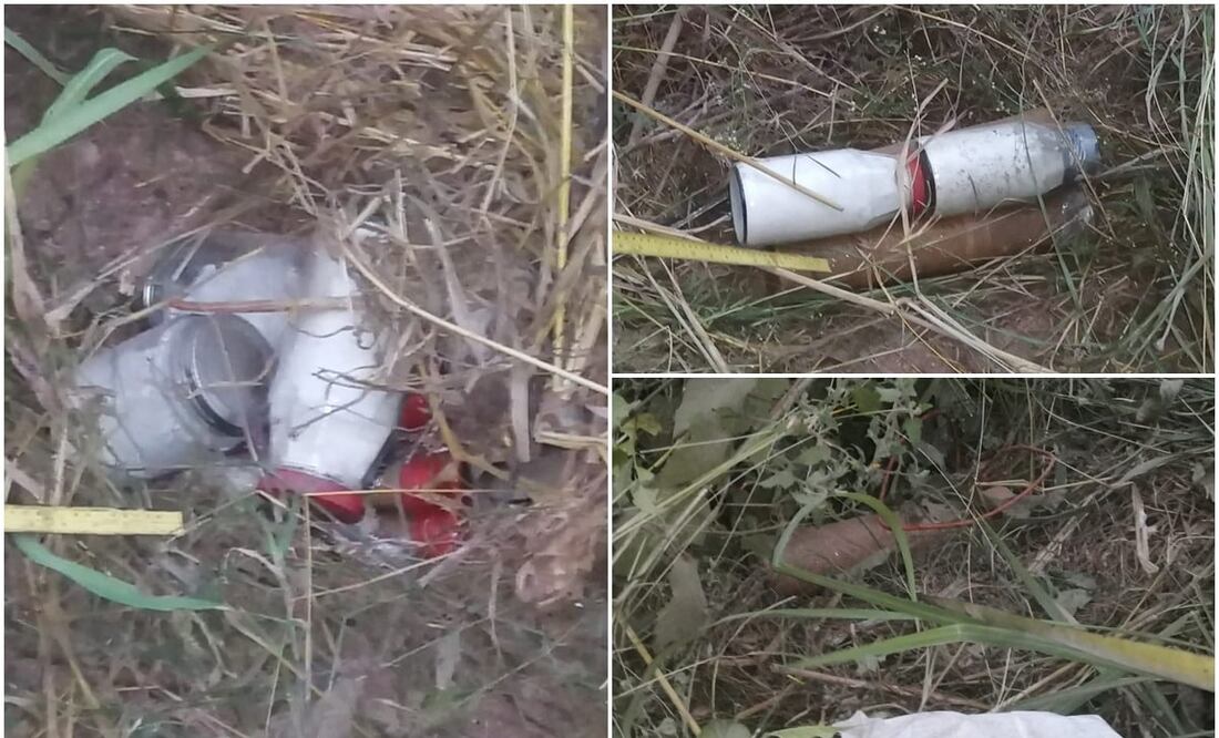 Explosivos sembrados por el CJNG para emboscar a comunitarios en Coahuayana. Fotos: ESPECIALES