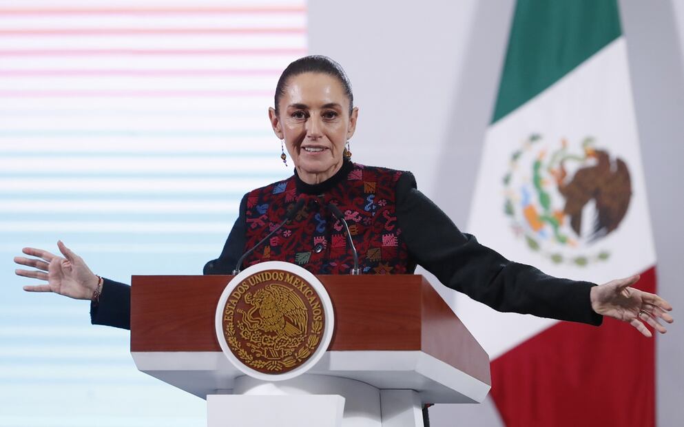La presidenta Claudia Sheinbaum Pardo insistió que en México no hay un “problema tan grave” de consumo de fentanilo como en Estados Unidos, aunque “eso no quiere decir que haya lugares en donde sí hay algo de consumo”. Foto: EFE