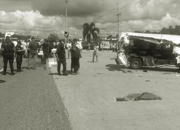 Accidente deja dos migrantes muertos y 8 lesionados en Chiapas